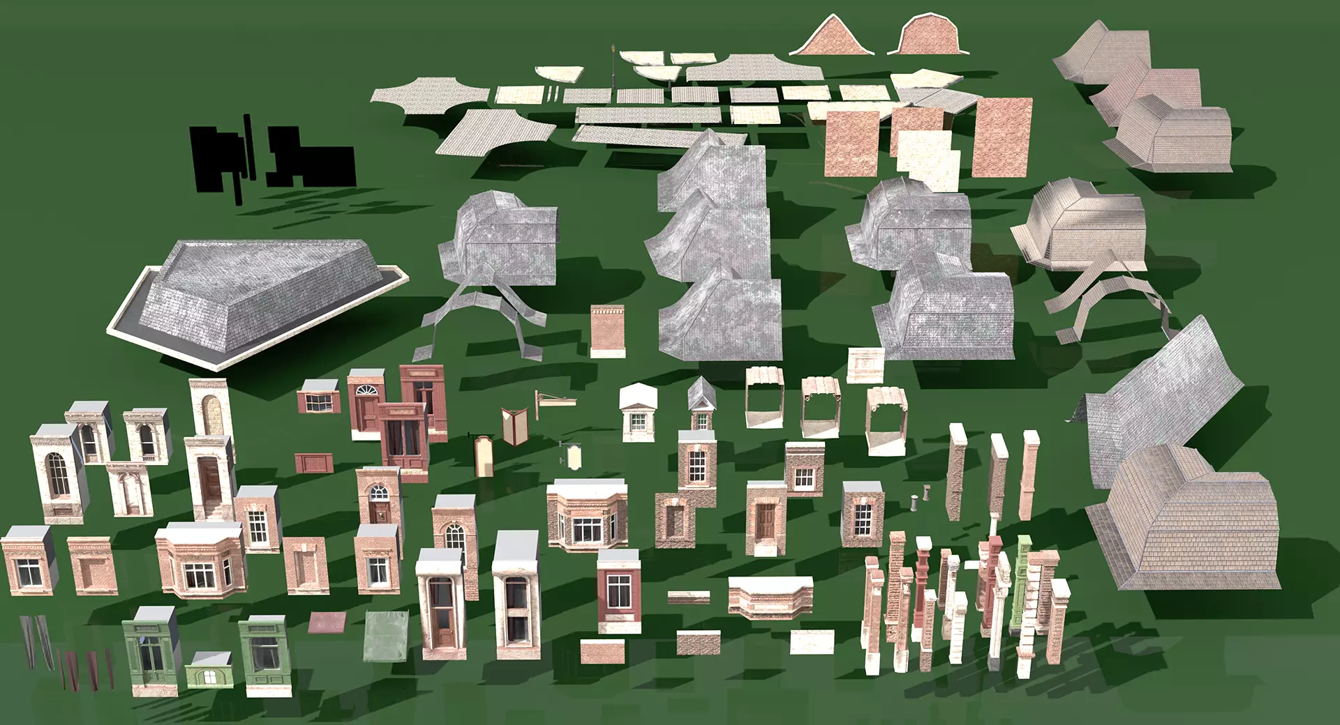 221b Baker Street Consulting Room and Victorian London Asset Pak 3D model_54