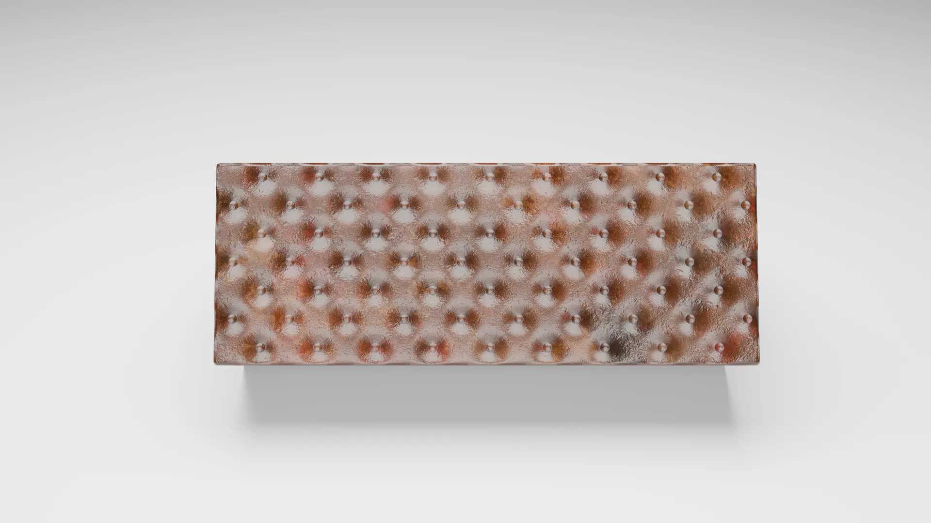 Shoe Shelf - Variant 1 of 13 Old wood with quilted brown leather Low-poly 3D model_6