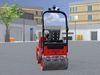Road Roller Version-1 red Low-poly 3D model_1