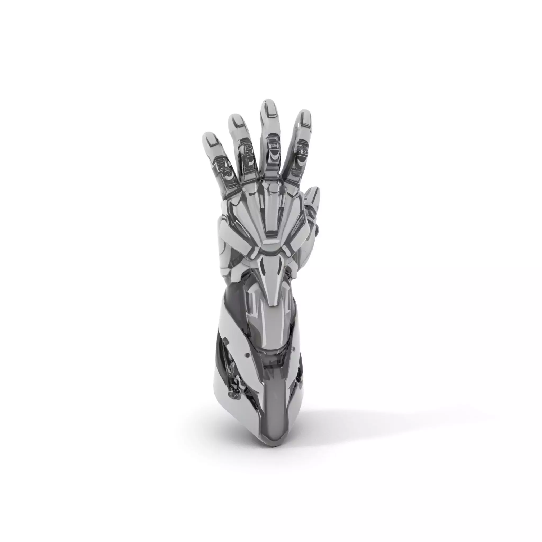 Futuristic Robotic Hand Model Pack Low-poly 3D model_6
