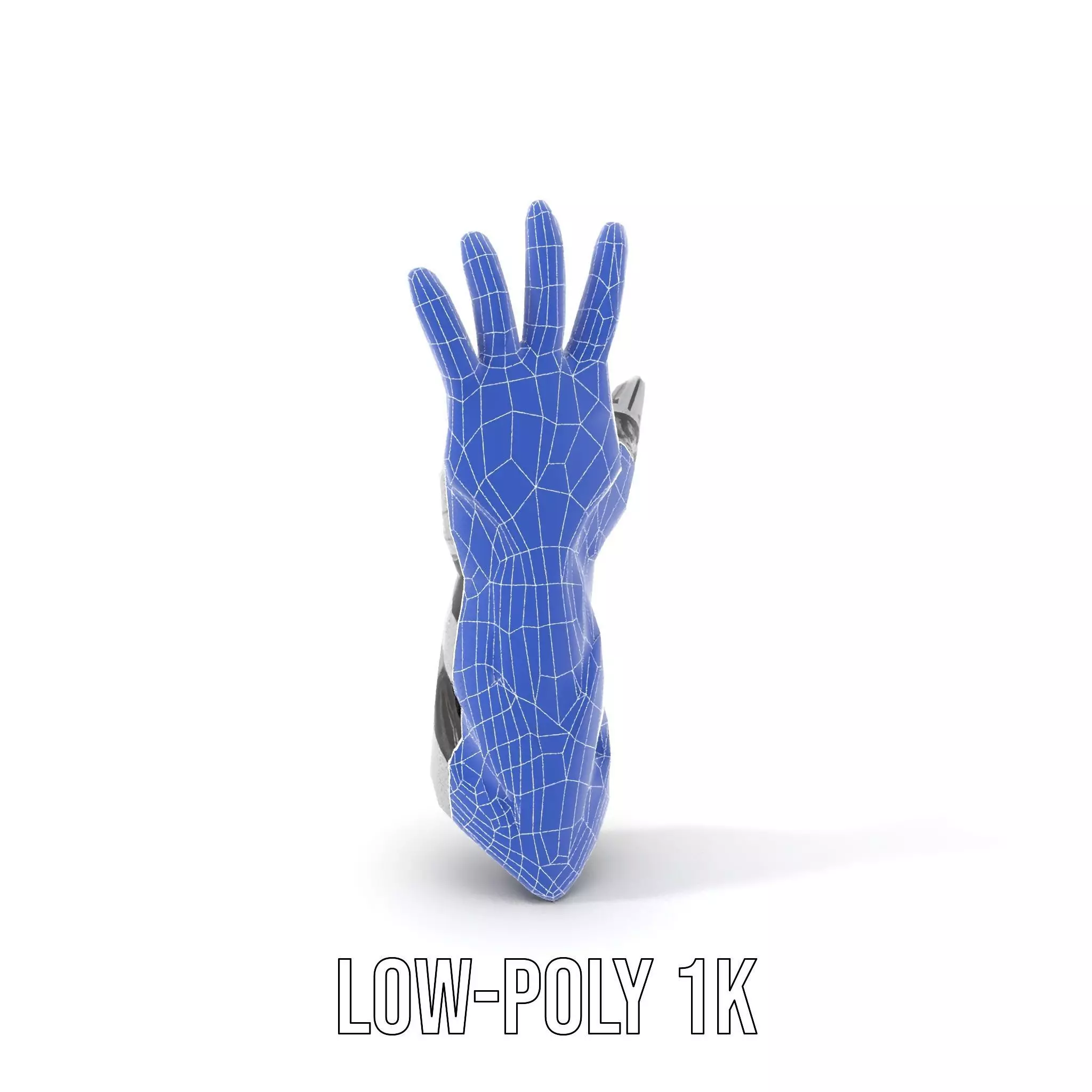Futuristic Robotic Hand Model Pack Low-poly 3D model_19