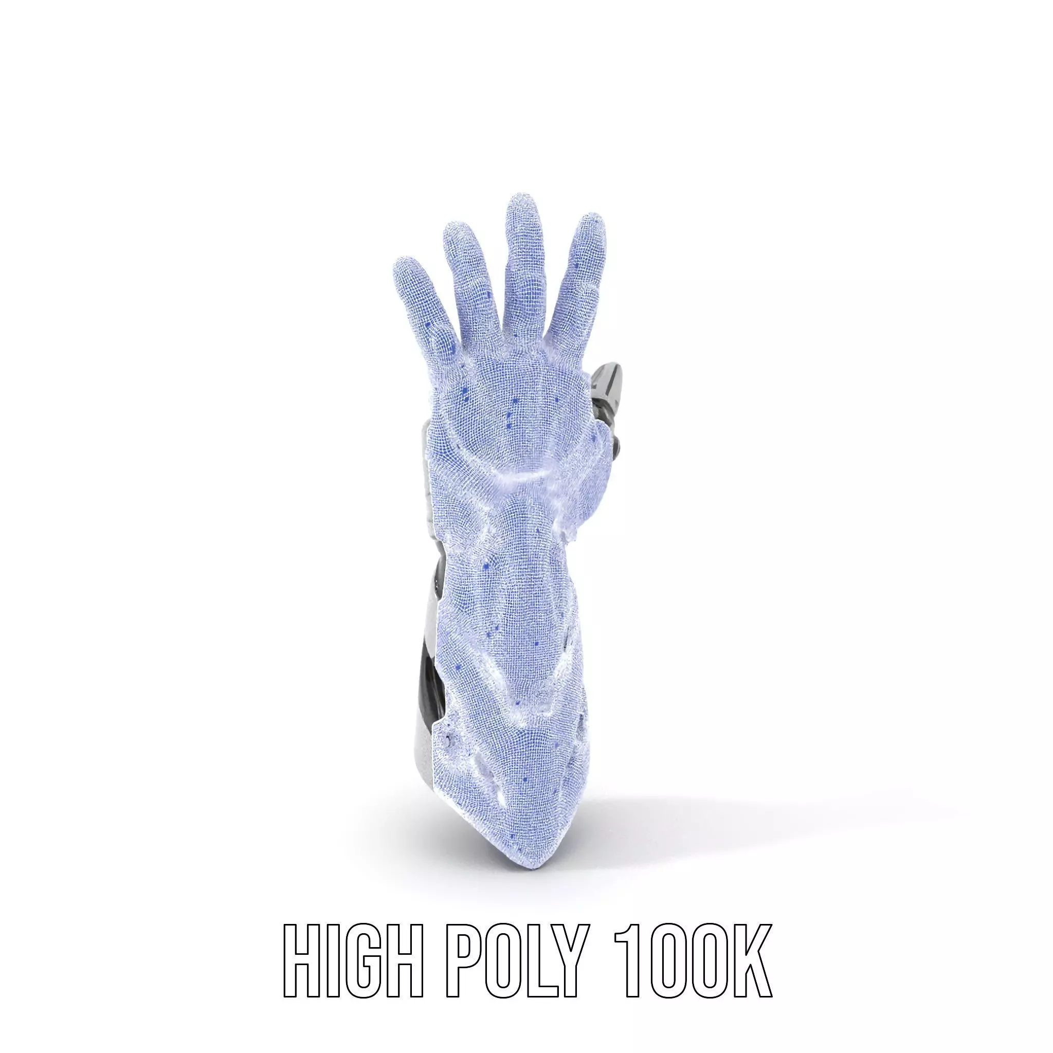 Futuristic Robotic Hand Model Pack Low-poly 3D model_4