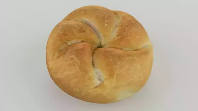 3d scan bread roll - lummerstorfer semmel 3 3D model