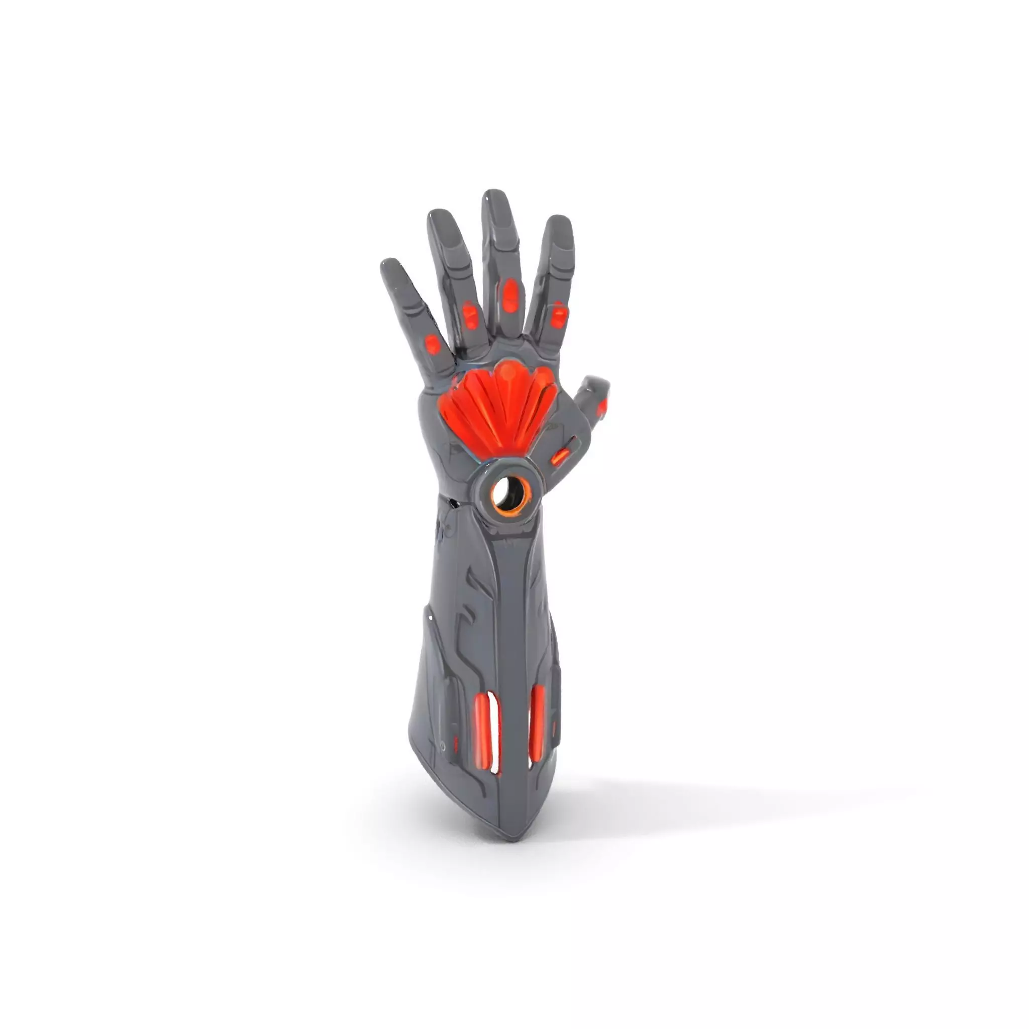 Futuristic Cybernetic Glove model pack with LED Accents Low-poly 3D model_0