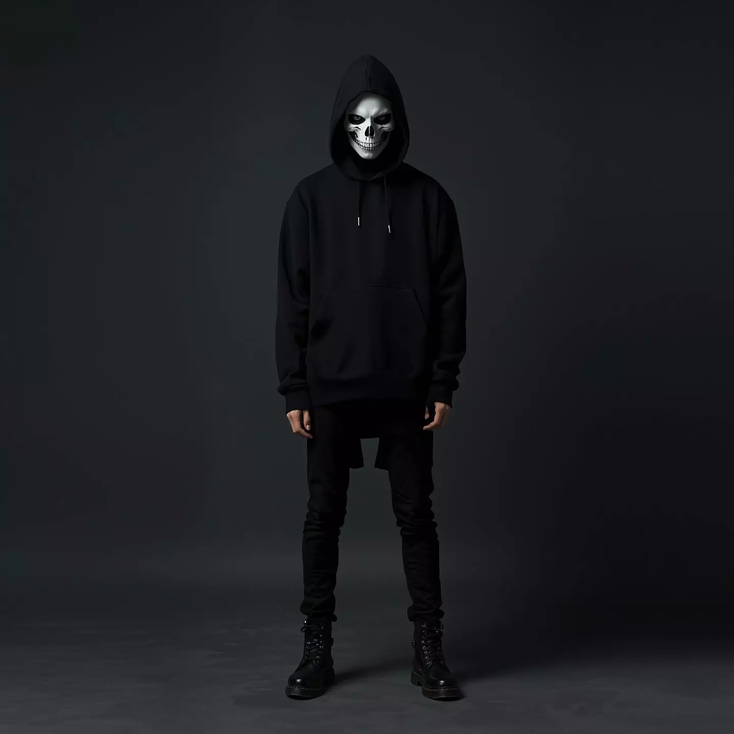 3D Model of a Person in Black Hoodie 3D model