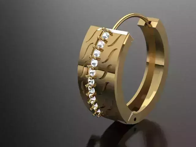 Earrings 3d model 3D print model