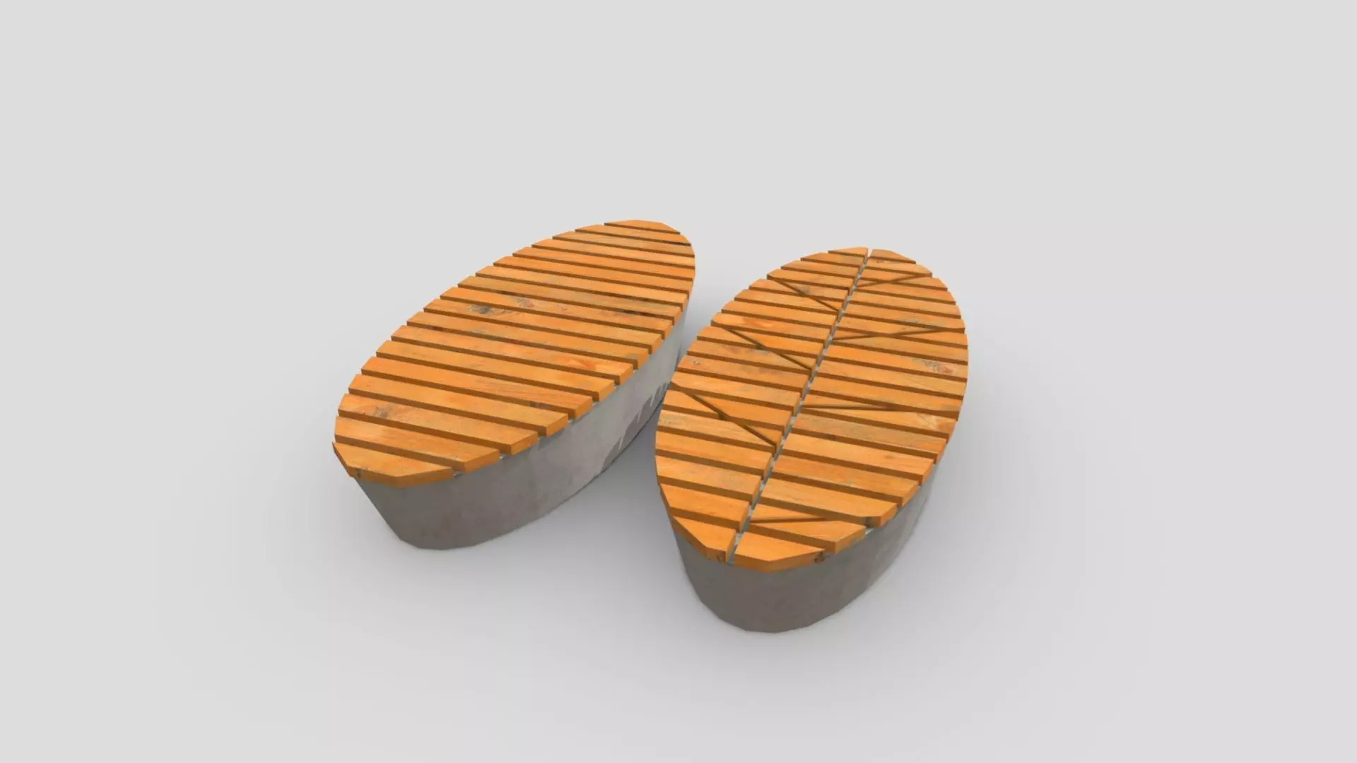 Eliptic Bench Free low-poly 3D model