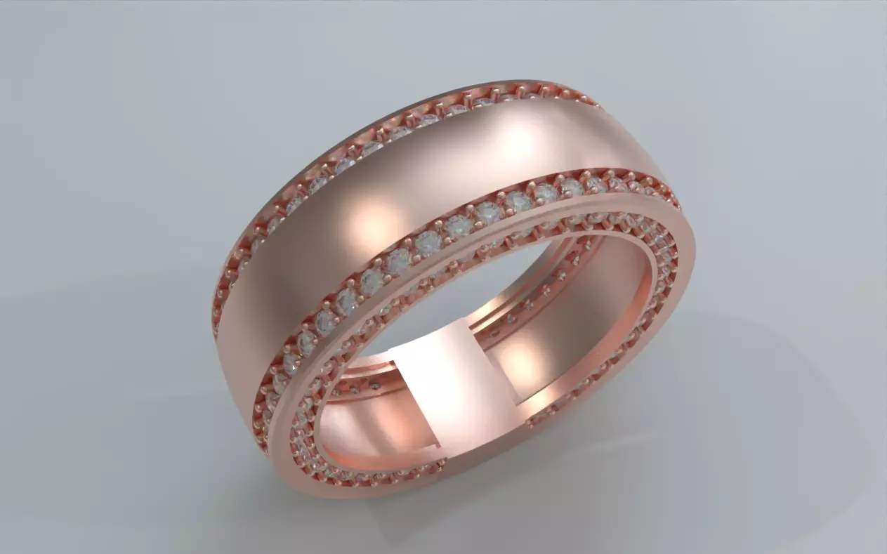 Gemstone Band 2 3D print model_1
