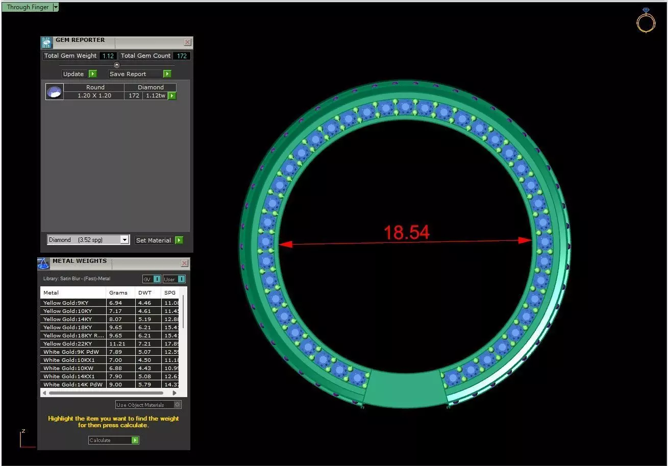 Gemstone Band 2 3D print model_5