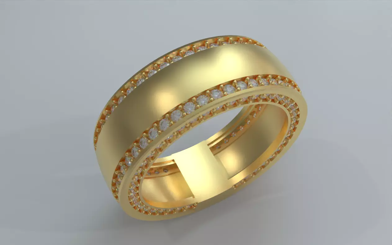 Gemstone Band 2 3D print model_0