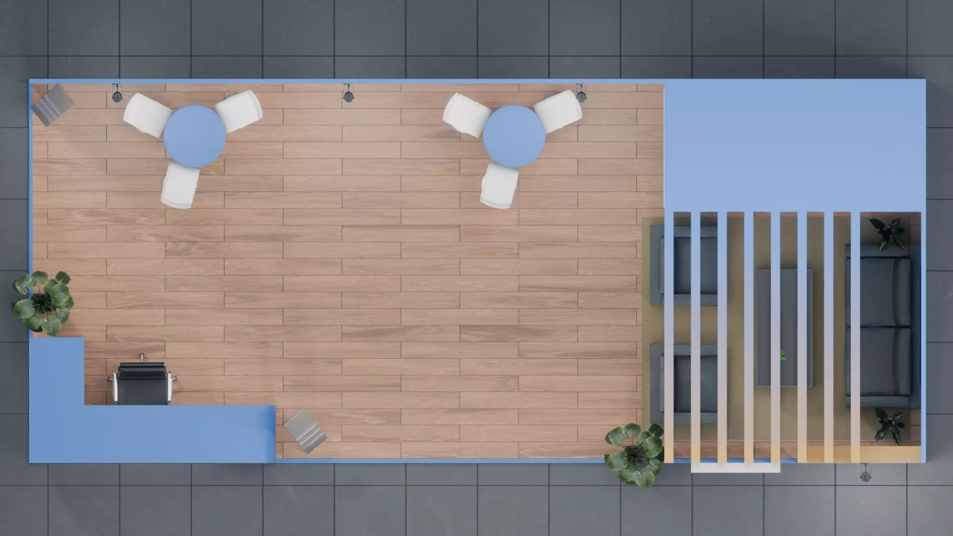 Booth Exhibition Trade Stand - Real World Scale - Medium Budget Low-poly 3D model_5