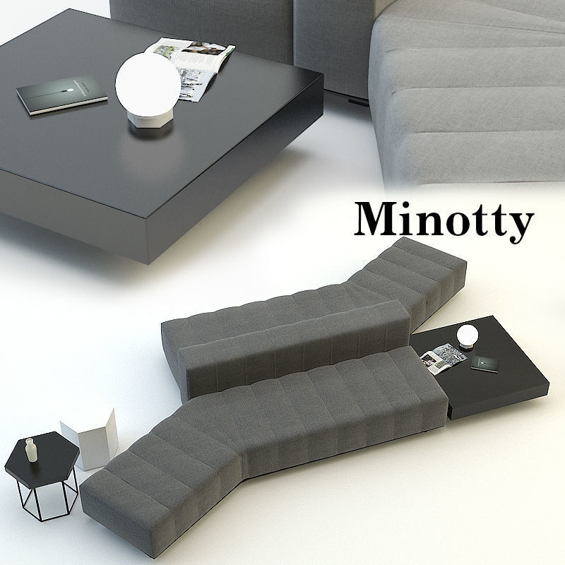 Sofa lounge minotty 3D model_0