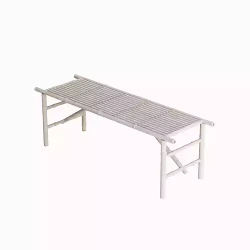 Bamboo Bench 02 3D model
