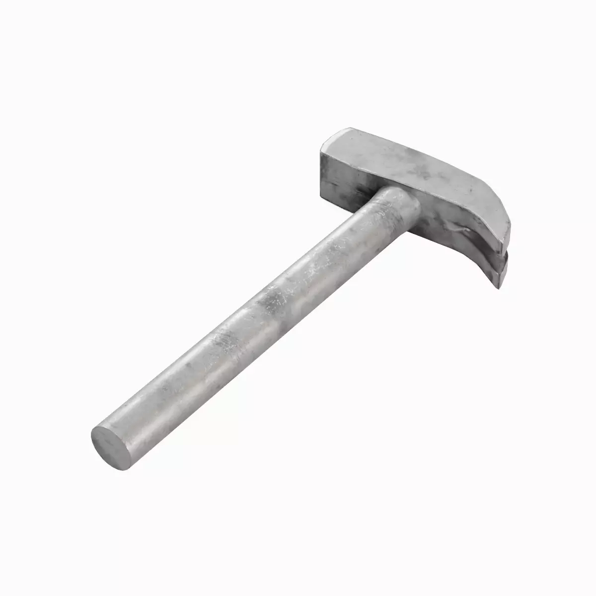 Iron Hammer 02 Low-poly 3D model_1