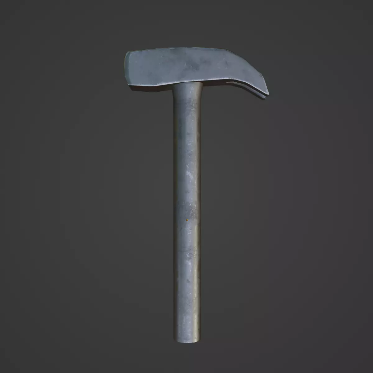 Iron Hammer 02 Low-poly 3D model_6