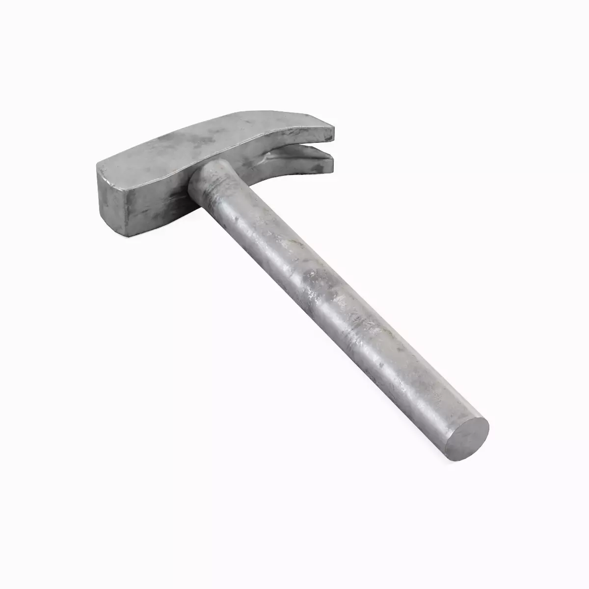 Iron Hammer 02 Low-poly 3D model_3