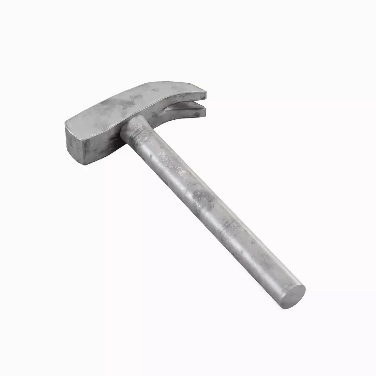 Iron Hammer 02 Low-poly 3D model_0