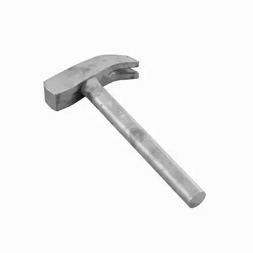 Iron Hammer 02 Low-poly 3D model