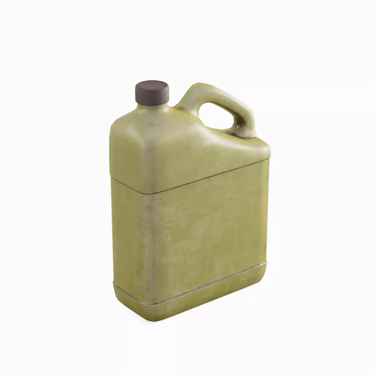 Plastic Jerrycan 02 Low-poly 3D model_0