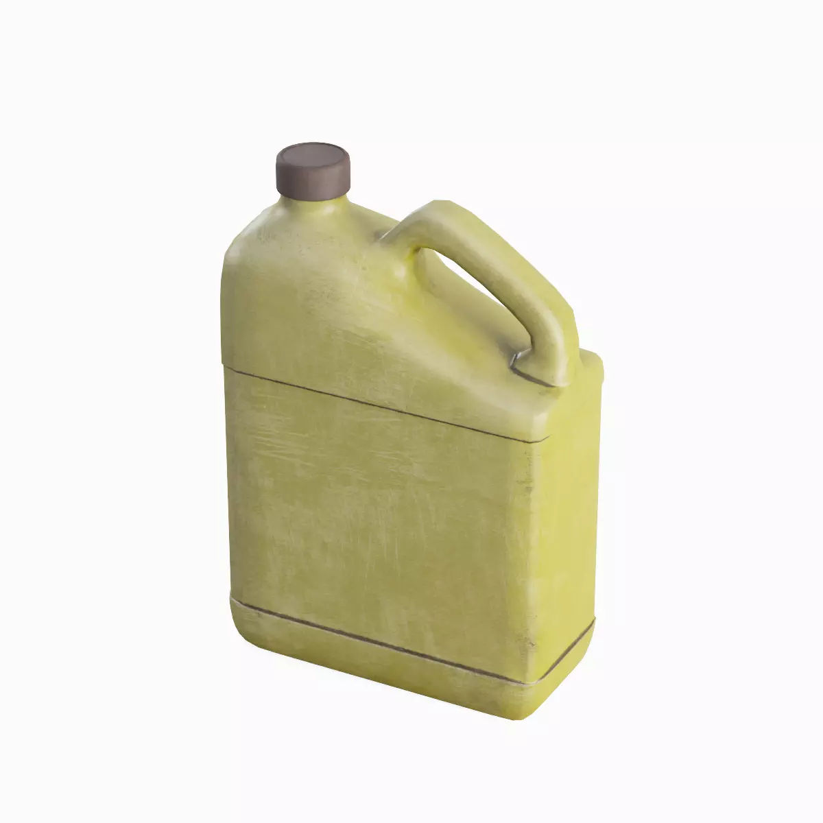 Plastic Jerrycan 02 Low-poly 3D model_4