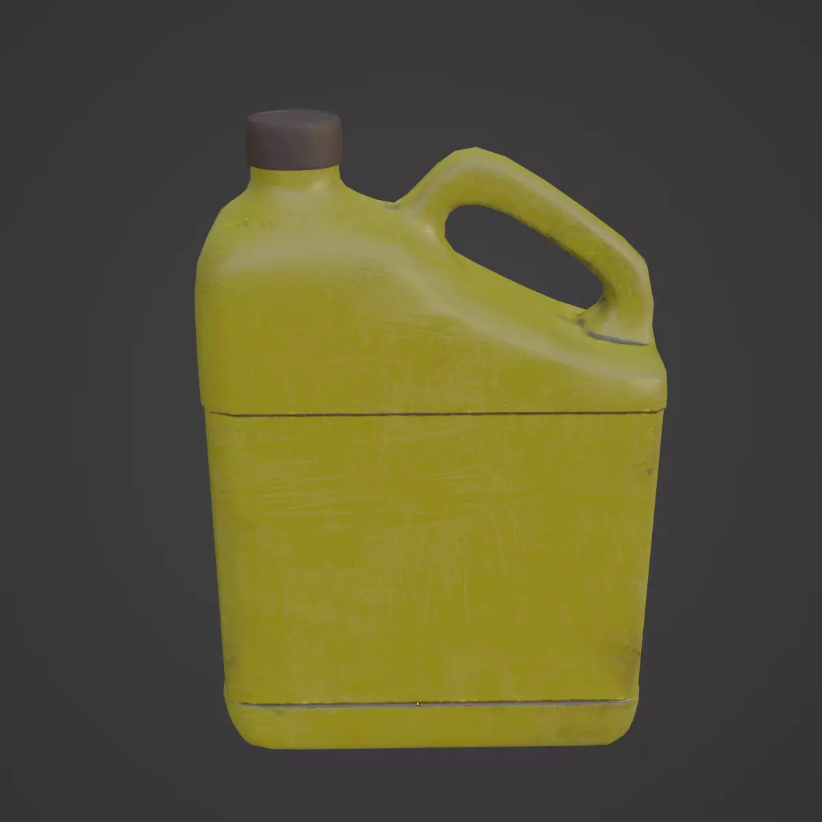 Plastic Jerrycan 02 Low-poly 3D model_6