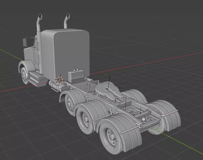 2016 kenworth t800 STL file 3D print model_2
