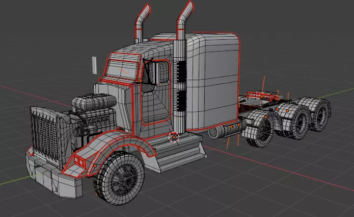 2016 kenworth t800 STL file 3D print model_5