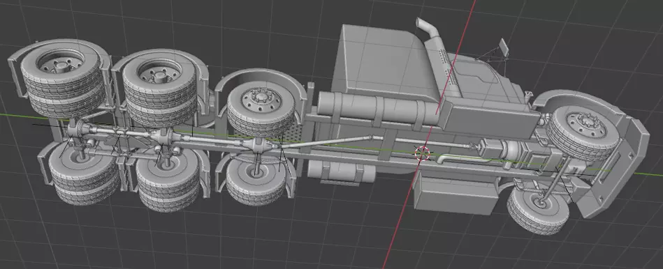 2016 kenworth t800 STL file 3D print model_4