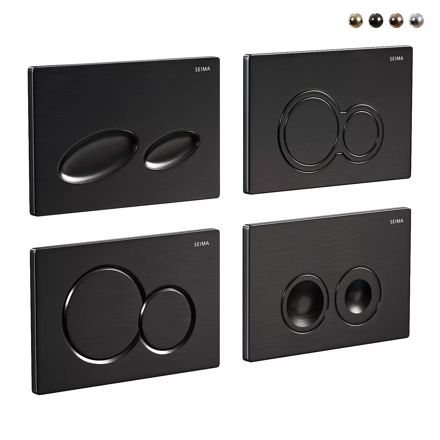 Flush Buttons SEIMA Collection 3D model_3