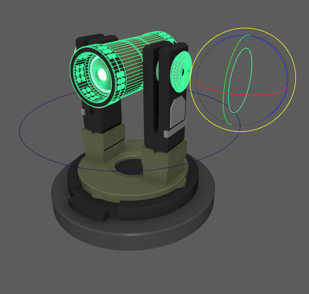 6 Rigged Turrets - part 2 Low-poly 3D model_2