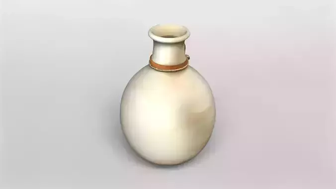 Rustic Ceramic Water Jug with Leather Strap