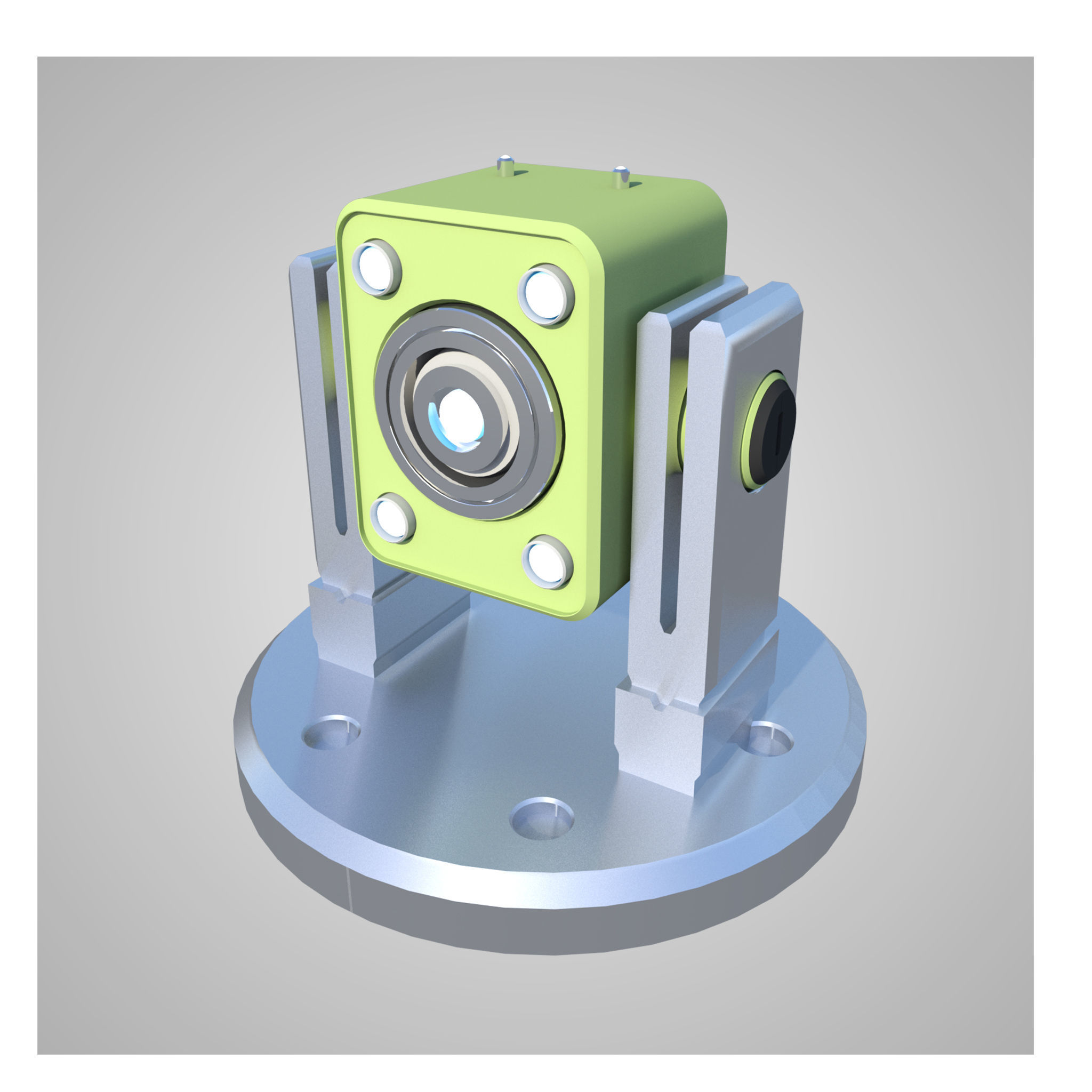 12 Rigged Turrets PACK - part1 and part2 Low-poly 3D model_16