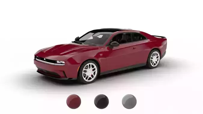 Dodge Charger Daytona R T 2025 3d model 3D model