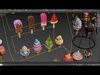 Delicious Ice Cream Collection Colorful Dessert Models  Low-poly 3D model_2