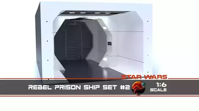 The Mandalorian - Rebel Prison Ship 2 - Small Hallway 1-6 scale