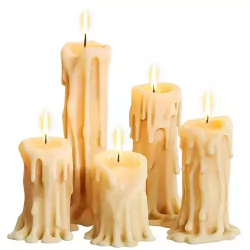 Old vintage candles