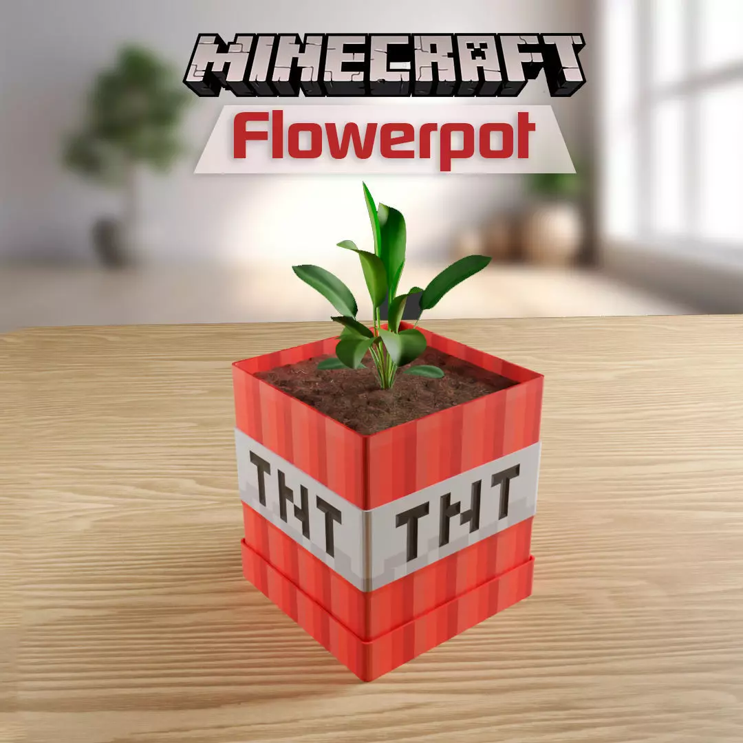 Minecraft TNT Pot Free 3D print model
