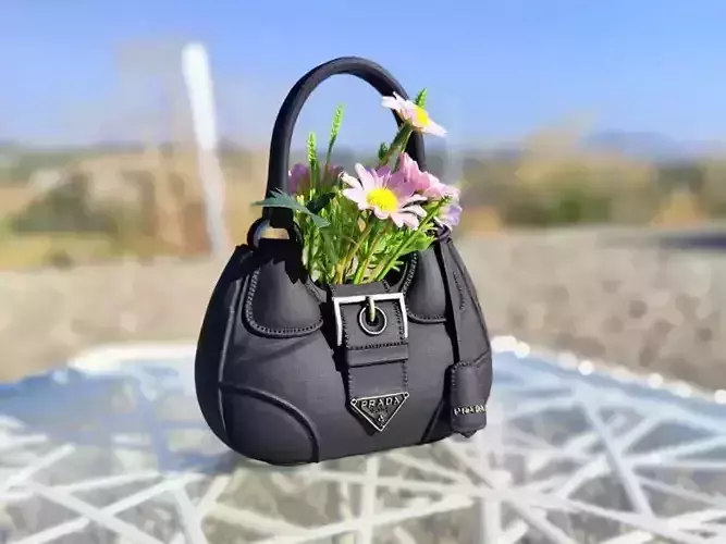 Prada Mini Bag Flower Pot 3D Model 3D print model