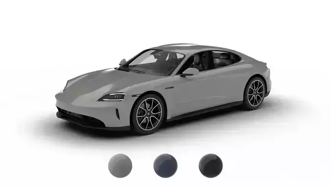 Porsche Taycan 4 2025 3d model