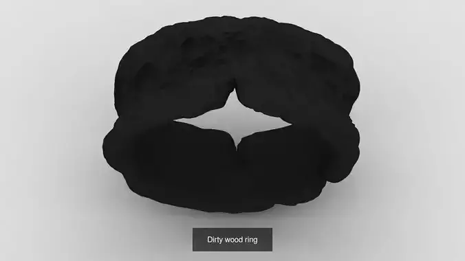 stylish organic Unisex Rings 3D Model Collection