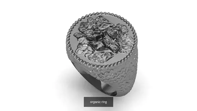 organic rings 3D Model Collection