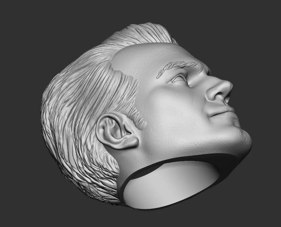 Superman Likeness  High Detail 3D Printable Head 76mm 3D print model_4