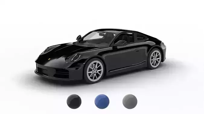 Porsche 911 Carrera 4S 2025 3d model 3D model