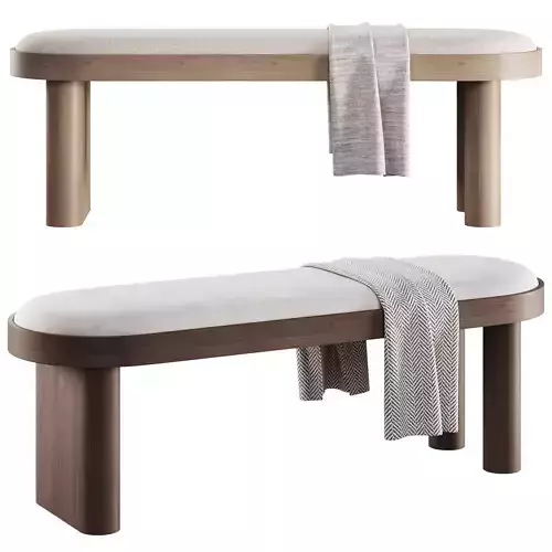 Schwell Accent Bench By FourHands 3D model