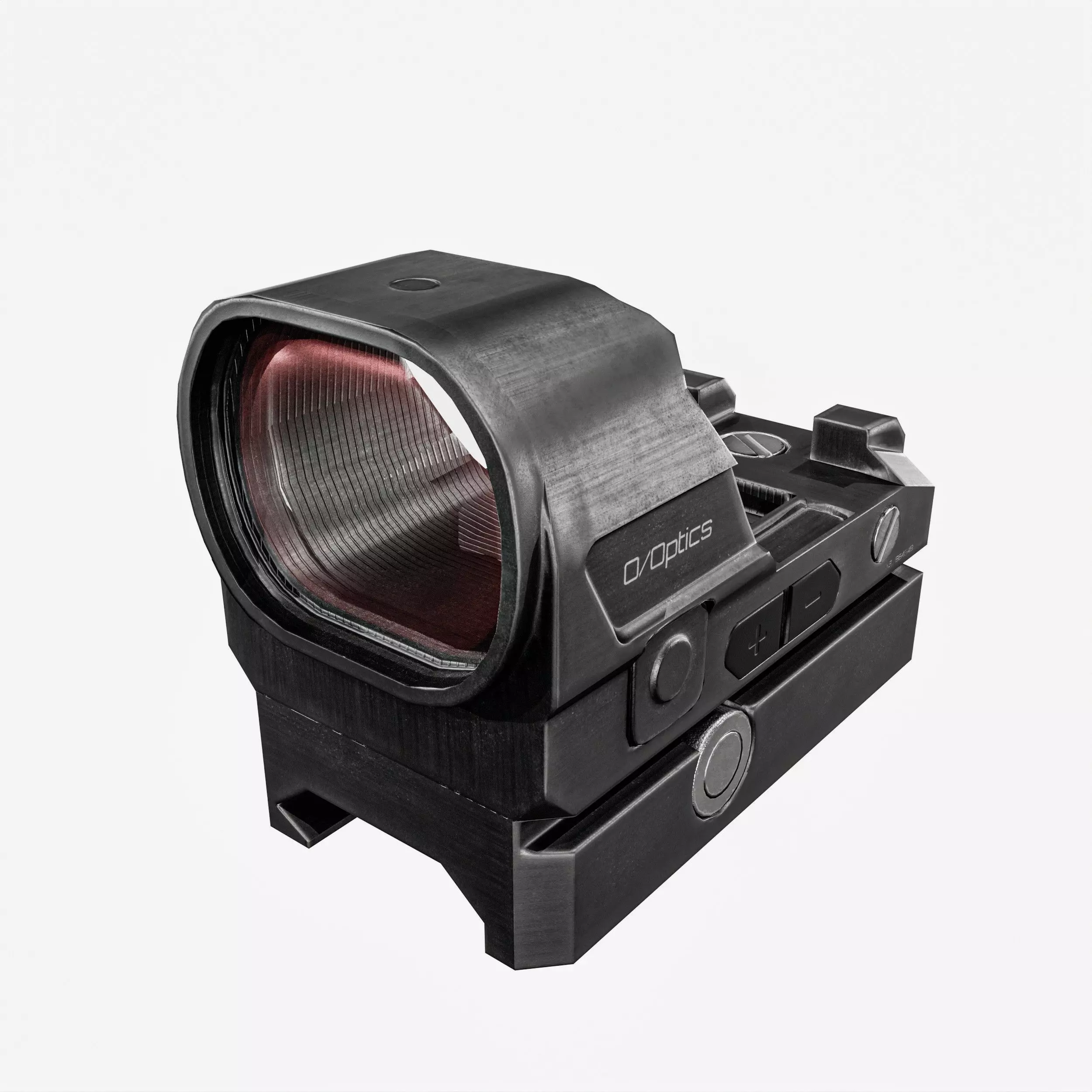 Red Dot Sight Low-poly 3D model_18