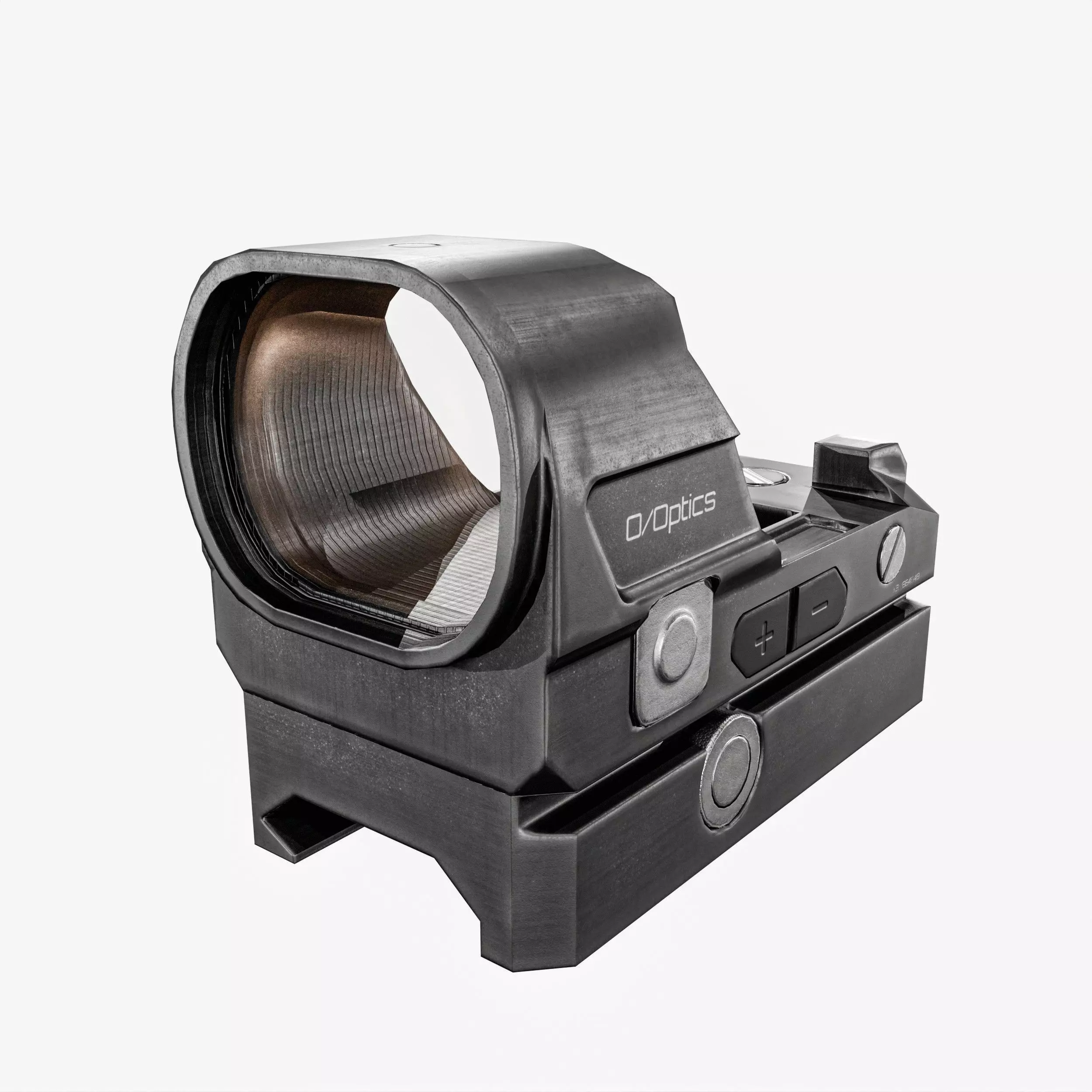 Red Dot Sight Low-poly 3D model_2