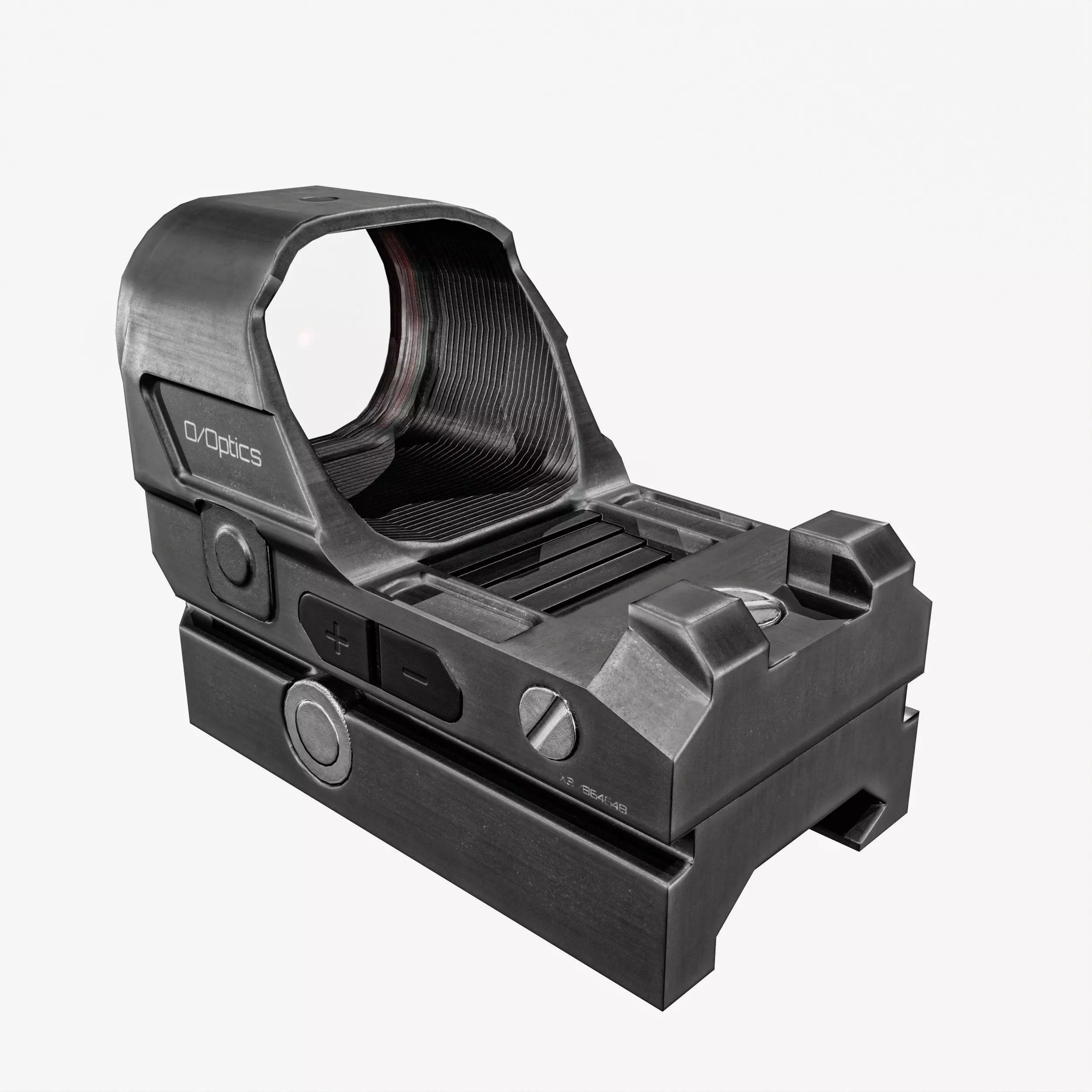 Red Dot Sight Low-poly 3D model_12