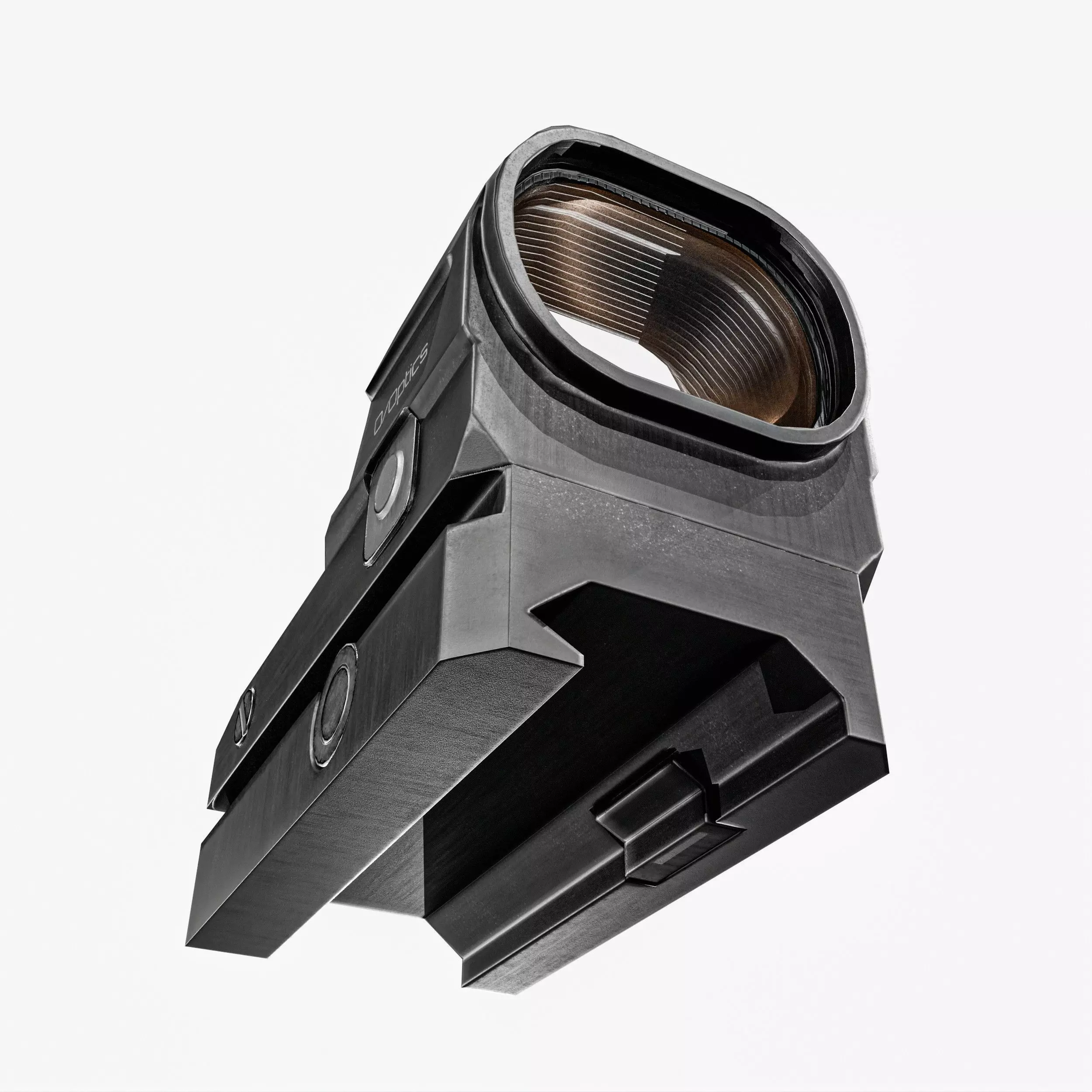 Red Dot Sight Low-poly 3D model_11