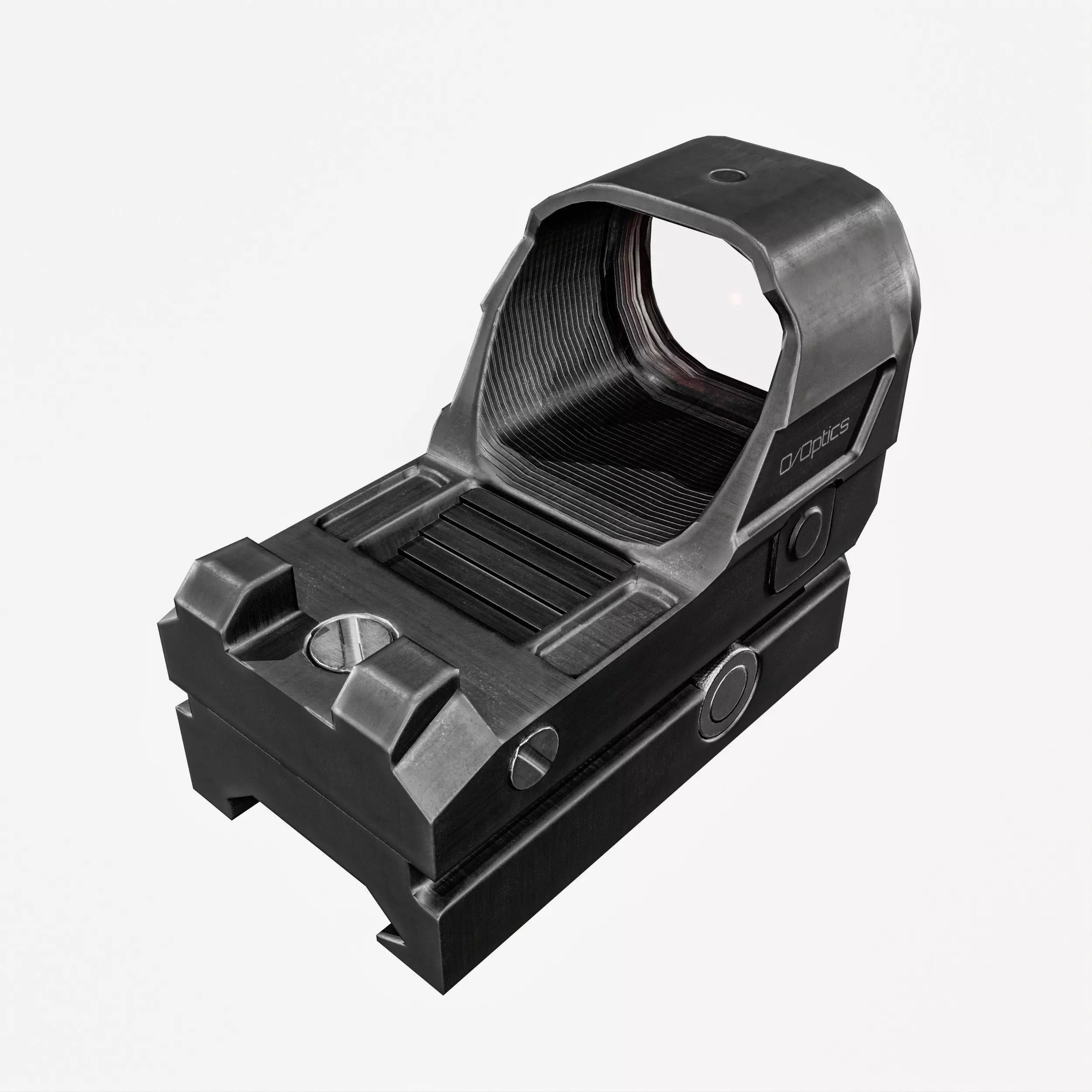Red Dot Sight Low-poly 3D model_6