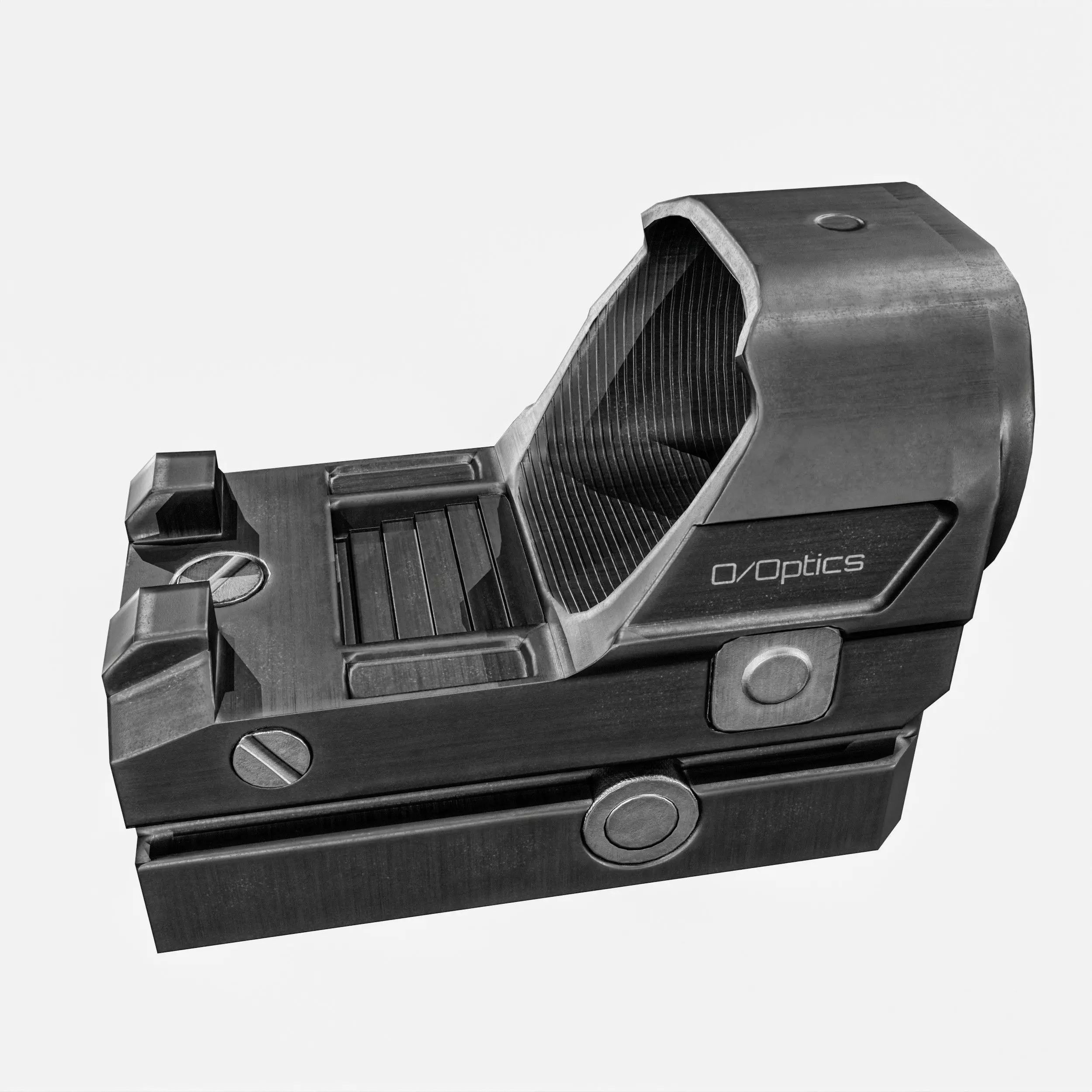 Red Dot Sight Low-poly 3D model_20